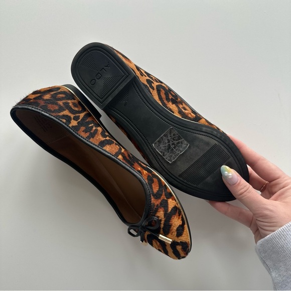 Aldo Genuine Leather Cheetah Print Ballet Flat size 6.5 - Picture 3 of 5